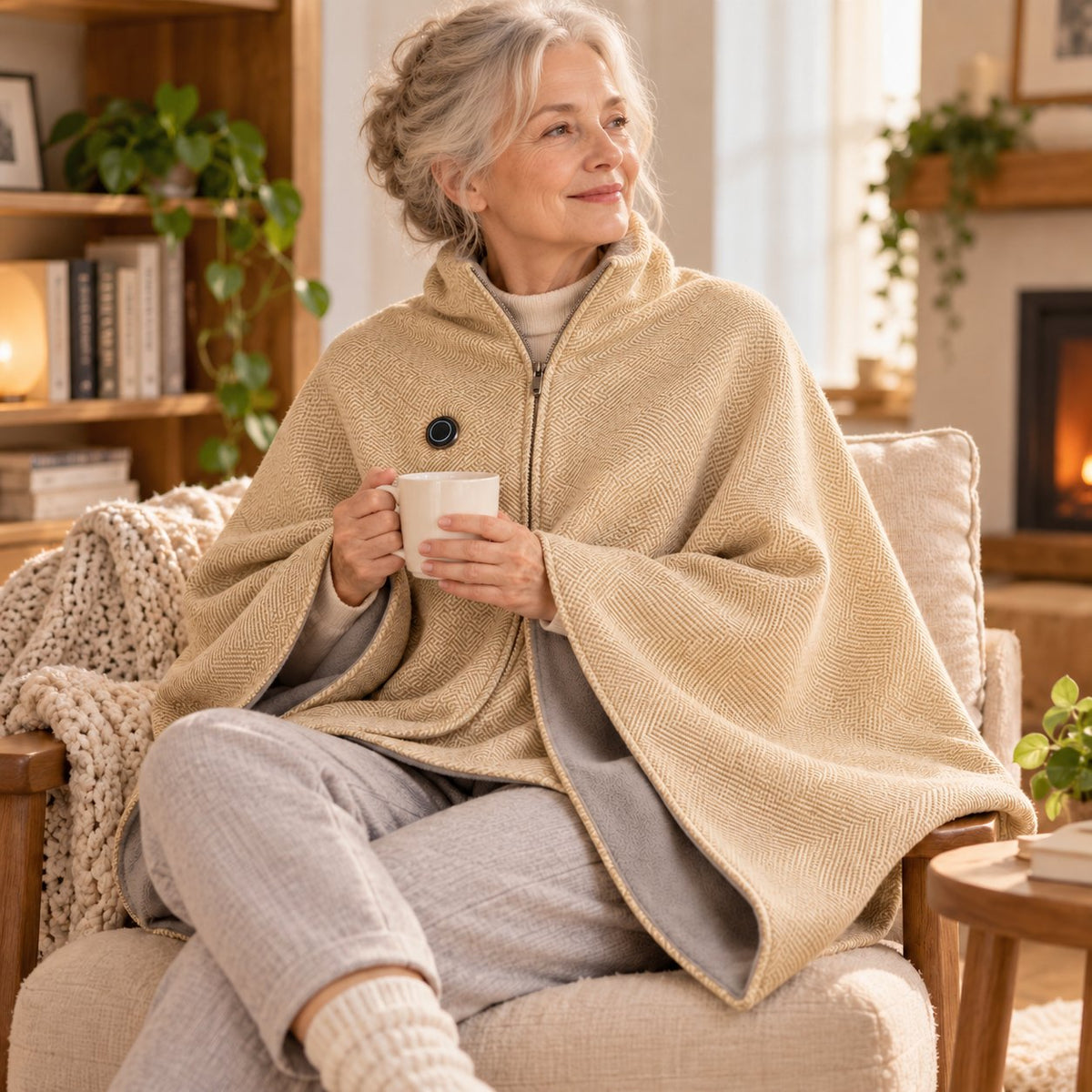 ❄️ LAST CHANCE 50% OFF Heated Wearable Blanket – Stay Warm at Your Desk Without Bulky Layers 🔥