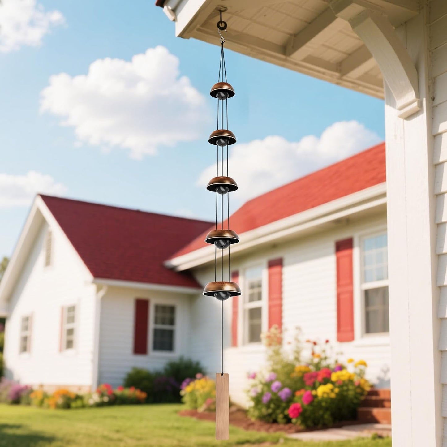 🎁 Special Offers🔔Tube Brass Wind Chimes, Harmonious Quintet Wind Bell for Patio & Garden(35-inch)