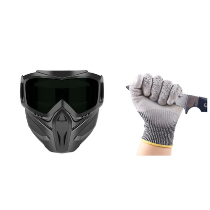 Detachable Full Face Goggle Mask