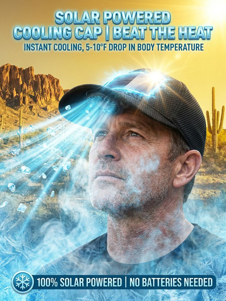 🚀 Solar Fan Hat: Sun to Breeze Instantly, No More Heatstrokes!