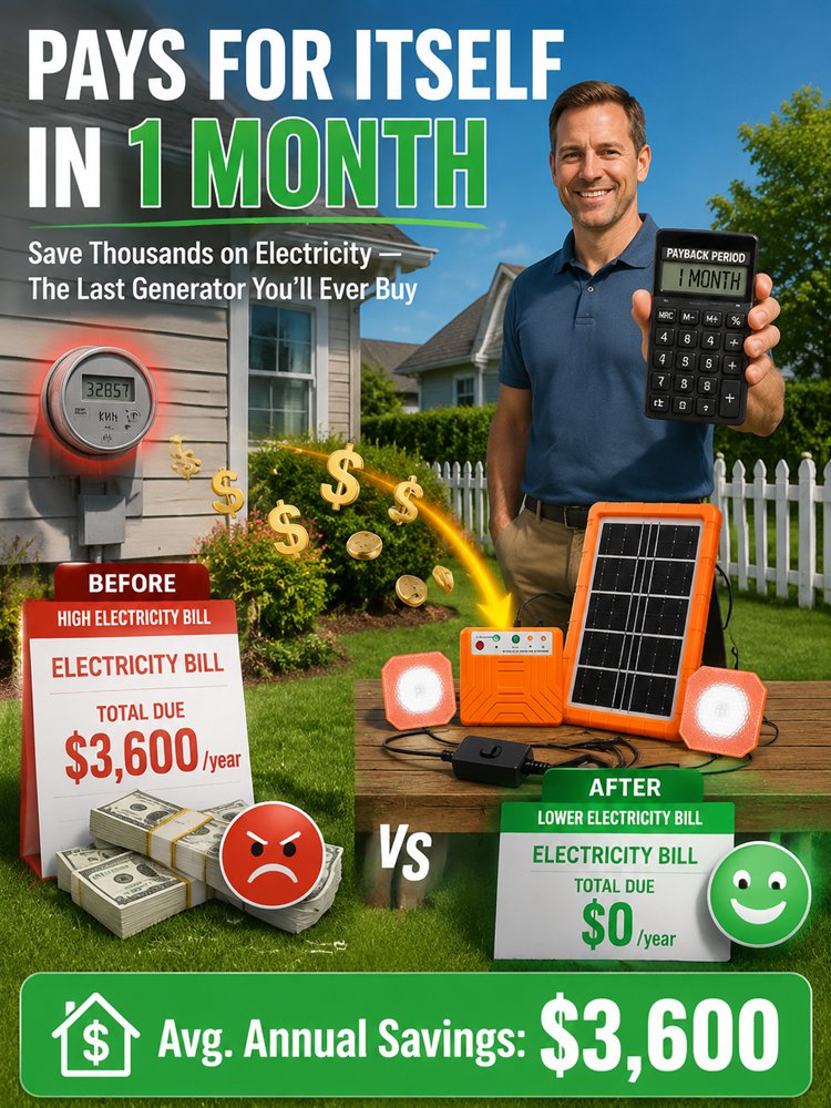 Household solar power generation kit