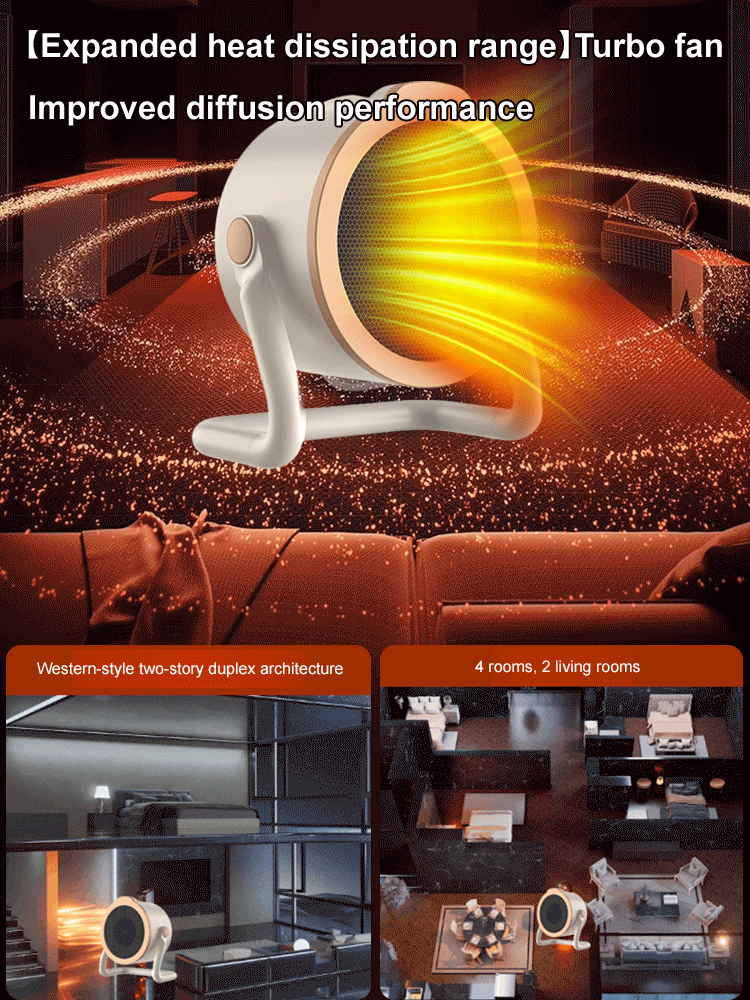 🏅Harvard Lab Certified!🍃 German Heater with 30 Years of R&D Warms Entire Home in 3 Seconds, Cuts Electricity Bills by Half vs. AC