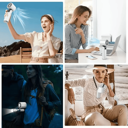🌀خصم 50% اليوم فقط🔥 مروحة تبريد توربو محمولة متعددة الوظائف