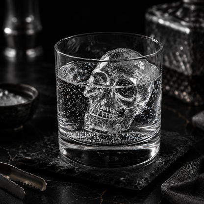 🧊2026 HOT SALE💀 DIY Silicone Skull Ice Cube Tray – Giant Slow-Melt Skull For Whiskey, Cocktails & More✨