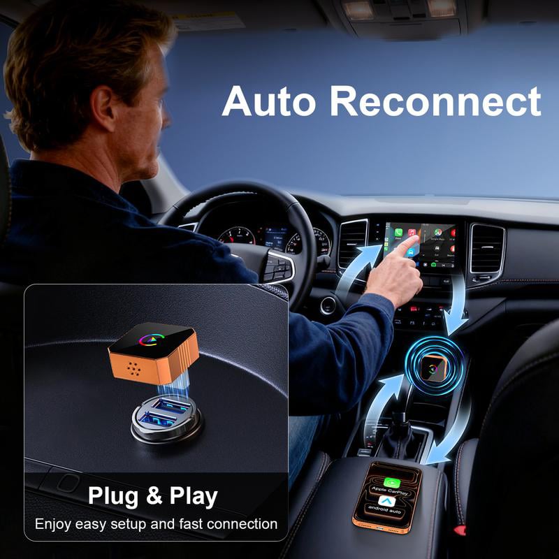 🔥2026 New Upgrade CarPlay Wireless Adapter📱 (iPhone/Android)