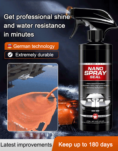 🚗Auto mechanics are using it! 5x mirror shine + scratch-resistant, waterproof, and UV-resistant graphene formula for quick 30-second polishing.