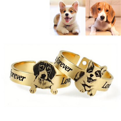 【Photo Customization】Pet Memorial Ring. Turn limited companionship into eternal remembrance. 🐾💍