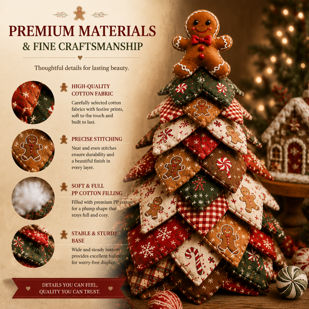 🔥Last Day 49% OFF DIY Quilted Christmas Tree Kit