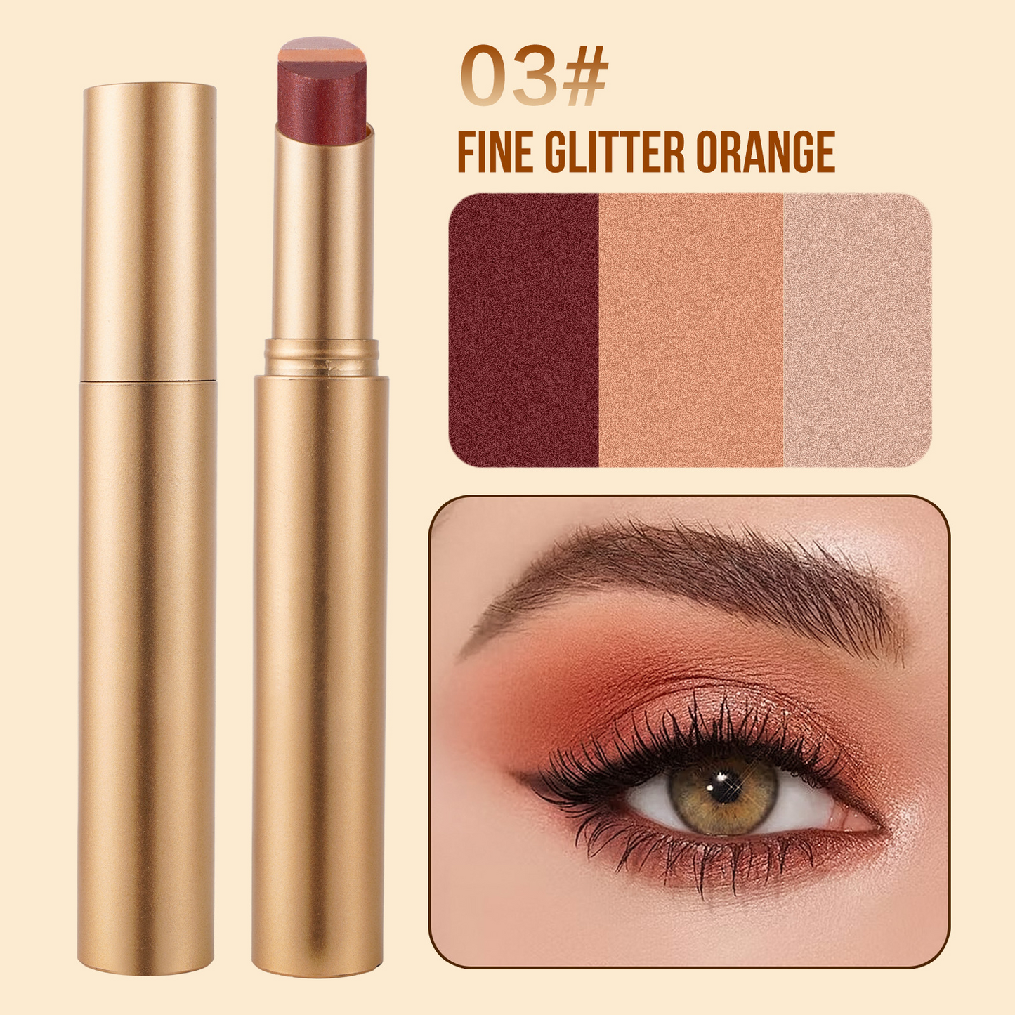 🏆️Best Sale 50K+ SOLD!🌟 3-in-1 Shimmer Eyeshadow Stick | One Swipe, Stunning Eyes 😍