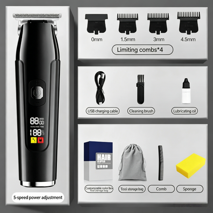 🔥Limited-Time Sale-50% OFF | Household Digital Display Professional Electric Hair Clipper Set