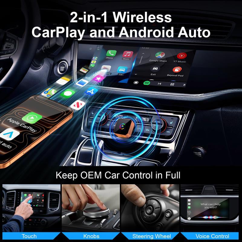 🔥2026 New Upgrade CarPlay Wireless Adapter📱 (iPhone/Android)