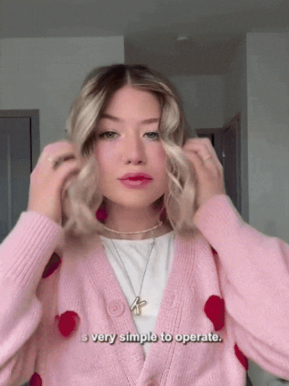 Portable dual-purpose straightening and curling iron, 10-second heating, negative ion conditioning🤩