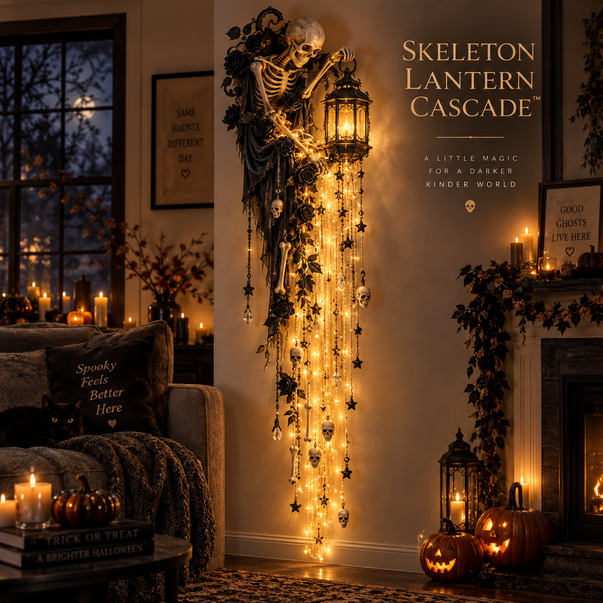 🔥Last Day 49% OFF🔥Elegant Halloween Cascade Wall Light Collection