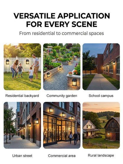 ☀️Your 24/7 "Smart Sentry" – Industrial Security Without the Electric Bill. Solar-powered outdoor LED garden lights