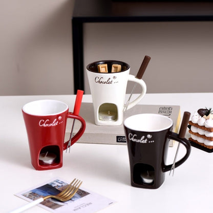🎁Last Day Promotion 49% OFF🔥🍫 Handmade Chocolate Melting Mug – The Cozy Fondue Experience