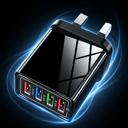 🔌The Charger Big Tech Hates | 4-Port Quick Charge 3.0 + AI Performance Boost