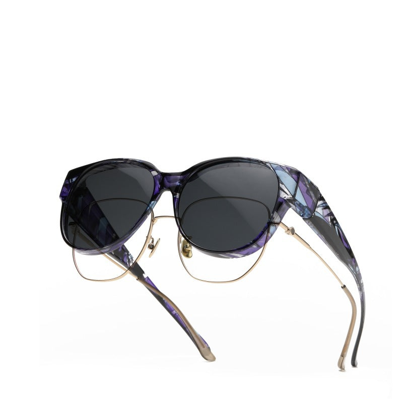 🔥Hot Sale 📢 2025 New Polarized UV400 Protection Trendy Round Cat-eye Sunglasses 😺🕶️