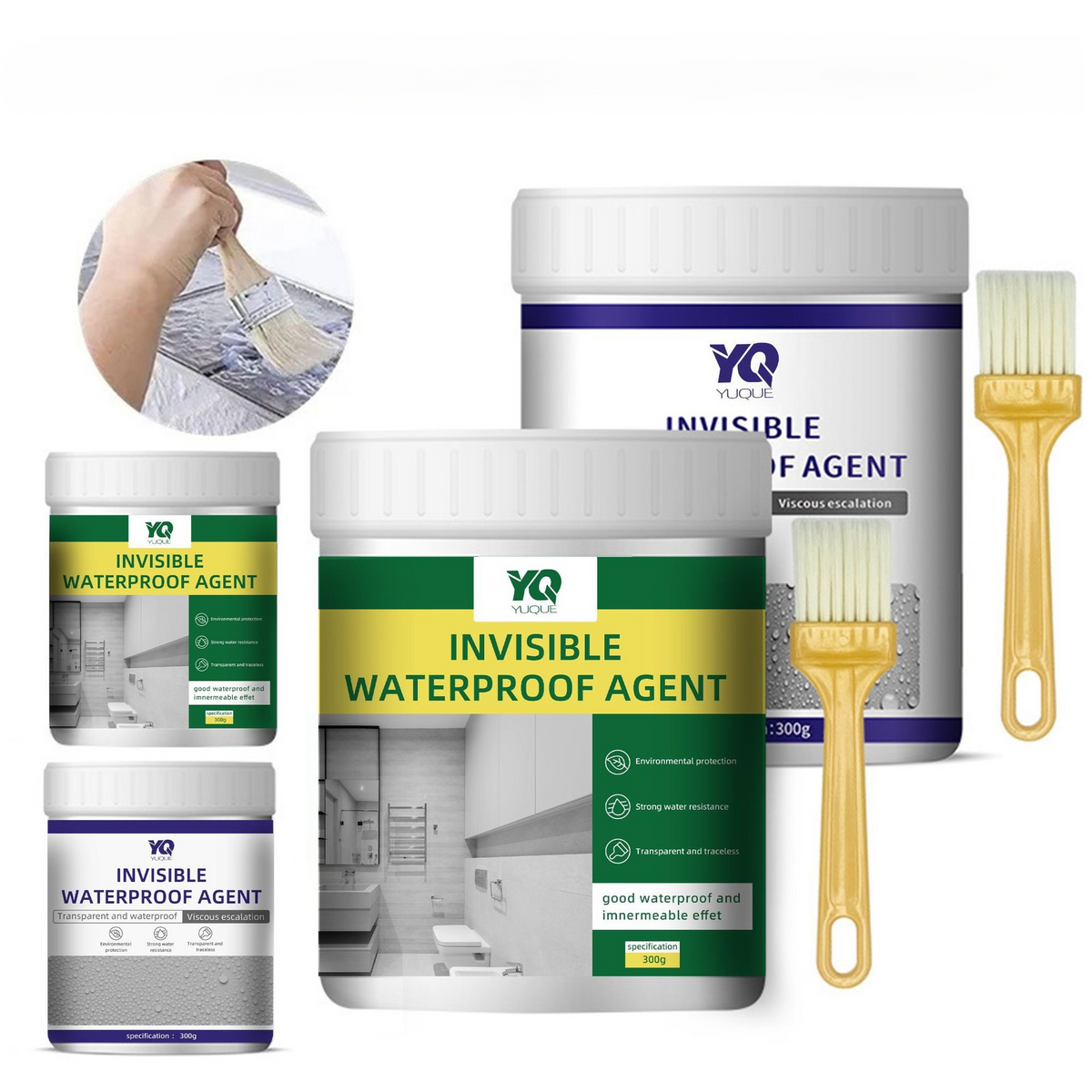 🚀 This aerospace-grade waterproofing agent uses a 99% high-concentrate formula. ⏱️ It penetrates deep into cracks and forms a protective film within minutes, ✨ dries completely invisibly, and 🏠 effortlessly stops water seepage on roofs and walls.