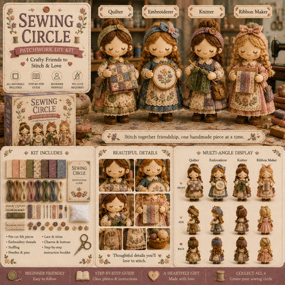 🎁Last Day:75% OFF🧵 Tiny Worlds Collection – Patchwork DIY Kit Series