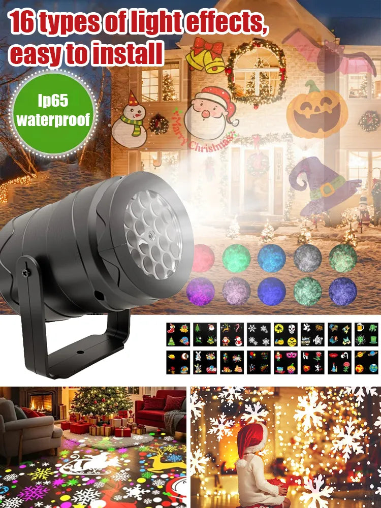 🔥 Echte Magie für Kinder：🎄LED Energy-Saving Lamp Colorful Christmas Atmosphere Scene
