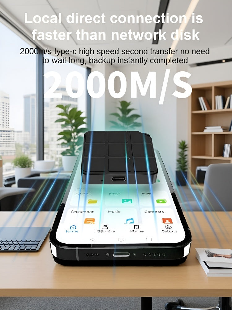 🚀 50% OFF Today⚡️16TB High-Speed External SSD — Pocket Size, 2000MB/s Transfer