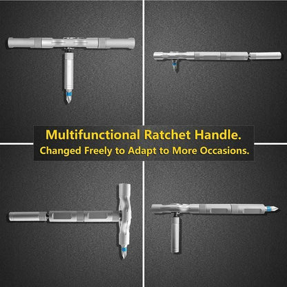 ✨24 in 1 Magnetic Compact and Portable Ratchet Screwdriver Set
