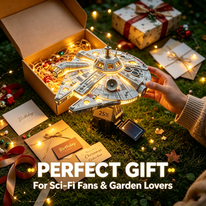 🌟60th Anniversary Enterprise NCC-1701 Solar Garden Light
