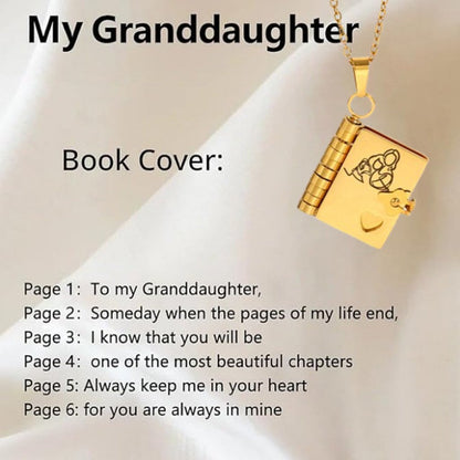 🔥Buy 1 Get 1 Free🔥For Granddaughter - The Most Beautiful Chapter Book Necklace