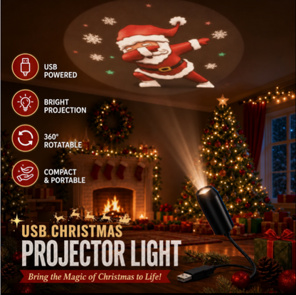 ✨HD Christmas Projector – 6 or 10 Festive Scenes