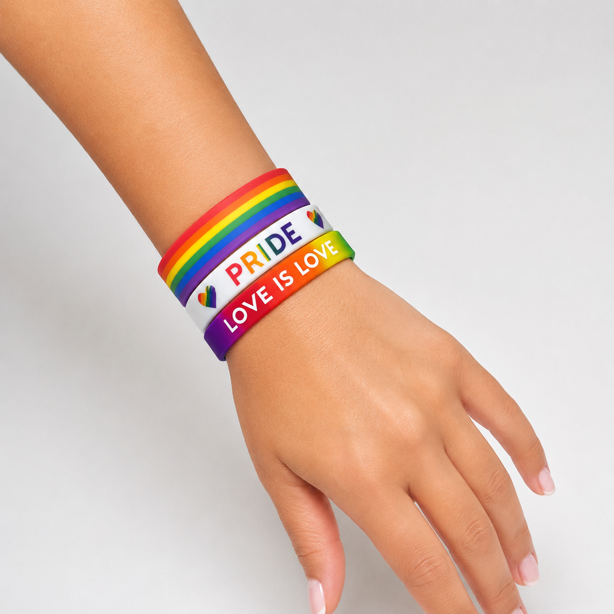 Rainbow Pride Silicone Wristbands Set – 🎁Buy 1 Get 1 Free