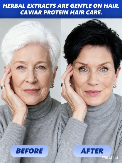 🔹 Say goodbye to hair dye worries with three cutting-edge technologies! ✅ Instant results: Plant-derived ingredients cover grays in 10 seconds, leaving your hair looking noticeably younger!