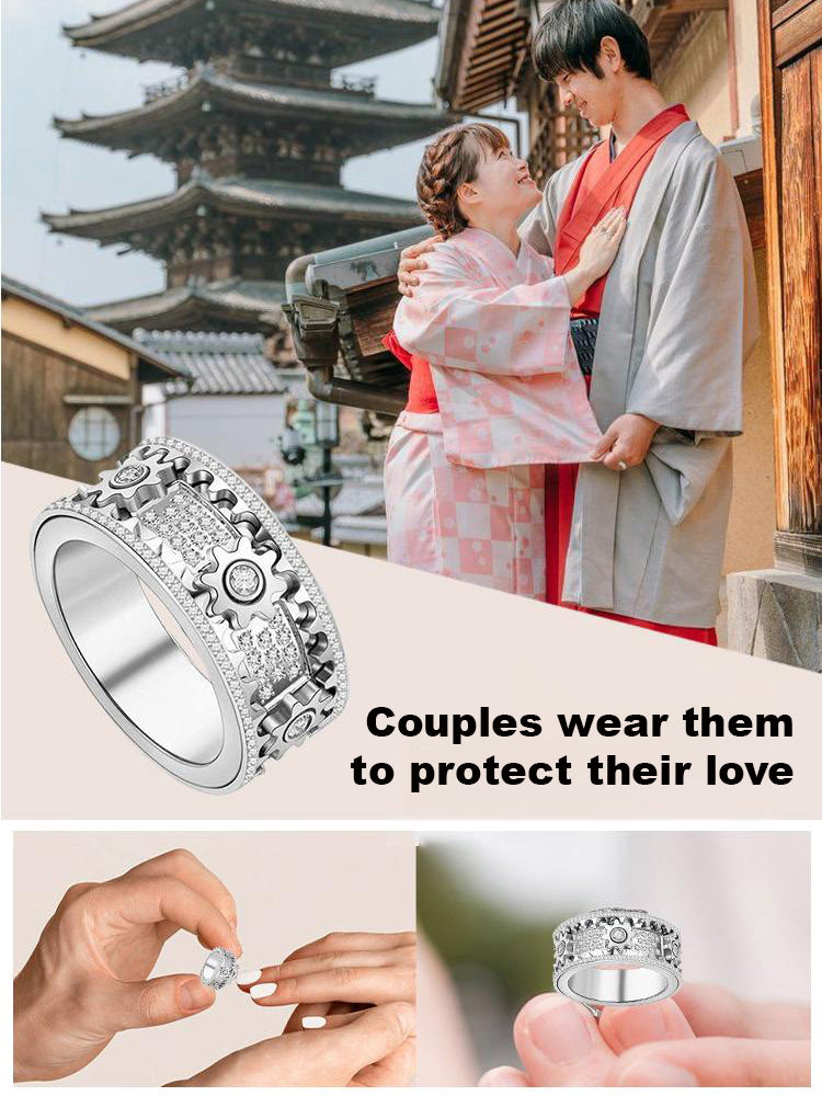 【Fifth Avenue Diamond District】Rotating shimmering diamond ring💎