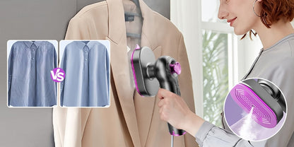 Portable Mini Steam Iron for Clothes Foldable Handheld Electric Ironer Wet Dry Garment Steamer Ironing Machine Travel Home Appli