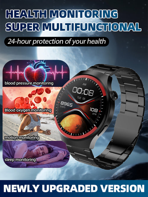 ⌚️Smart touch screen watch, 24-hour health monitoring, battery life up to 10 days