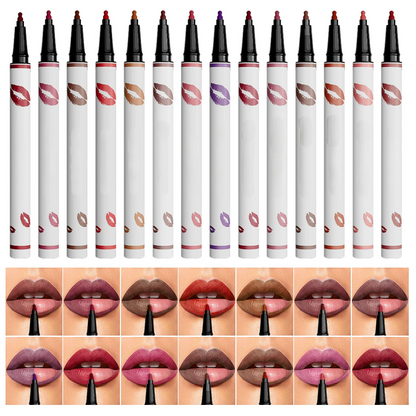 🔥✨اشتري واحد واحصل على الثاني مجانًا💄 محدد شفاه سائل يدوم طويلًا 