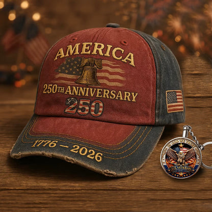 🔥 United States 250th Anniversary Cap - 🎁Free Commemorative Gift