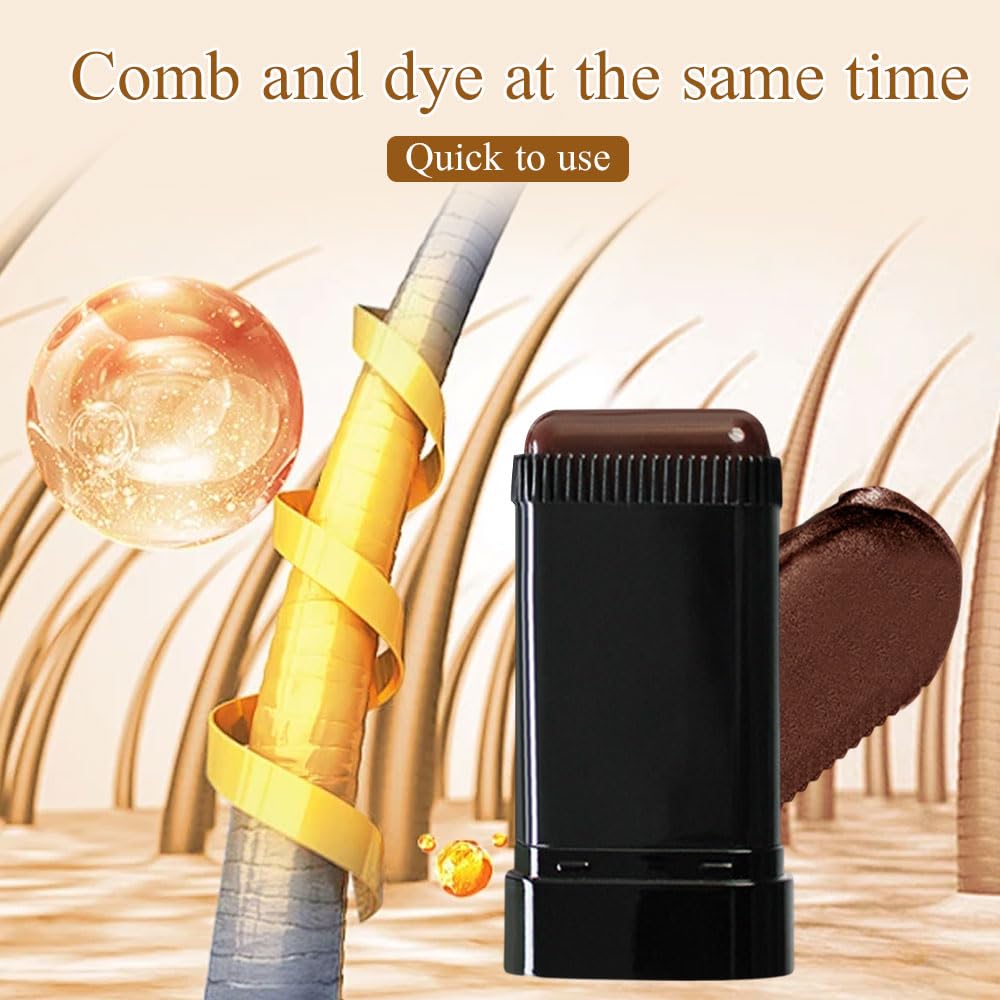🔥Hot Sale 👍🏻Portable Hair Dye Comb for Gray Hair Coverage - Waterproof and Sweatproof