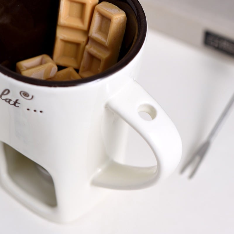 🎁Last Day Promotion 49% OFF🔥🍫 Handmade Chocolate Melting Mug – The Cozy Fondue Experience