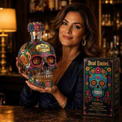 🔥Limited Edition 50% OFF 🍷Day of the Dead Limited Edition Skull Glass Bottle