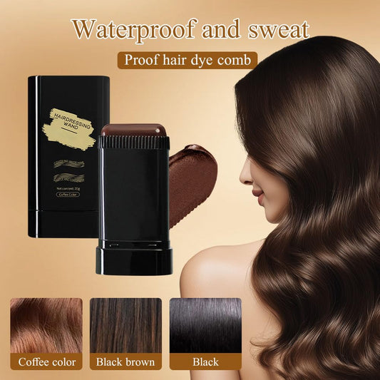 🔥Hot Sale 👍🏻Portable Hair Dye Comb for Gray Hair Coverage - Waterproof and Sweatproof