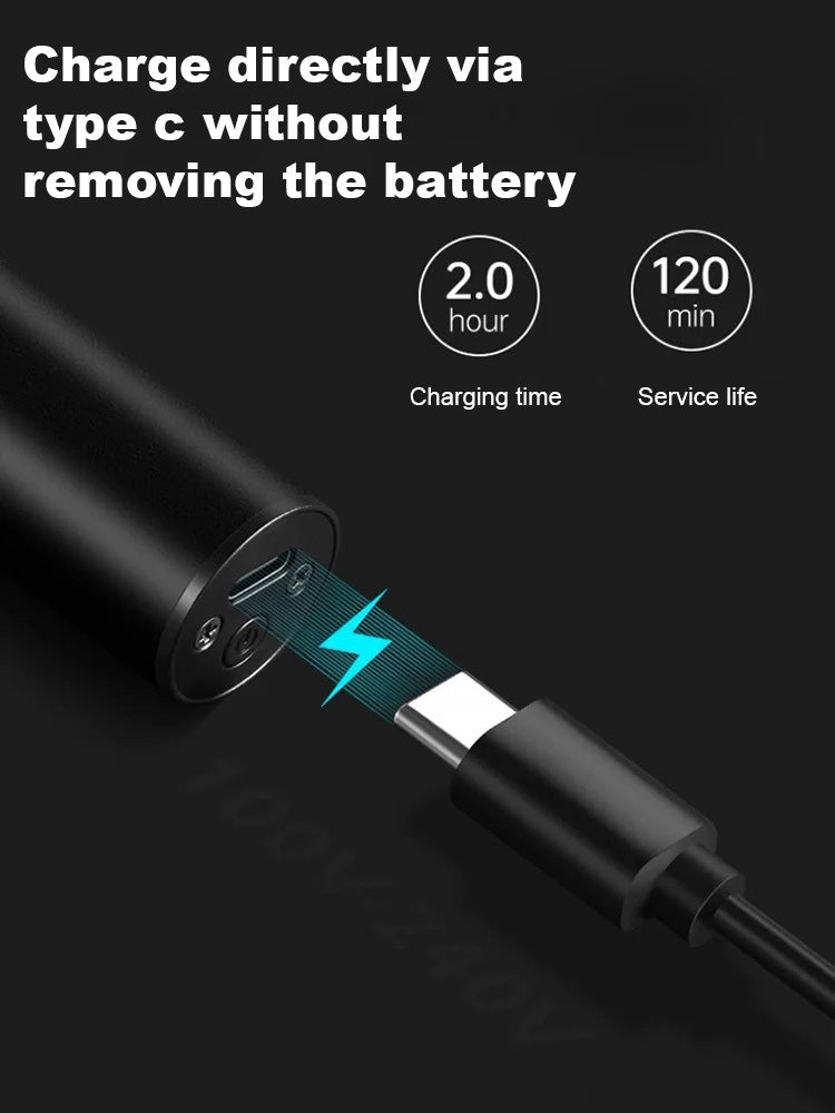 🔥【German precision manufacturing】🪒Silent and no-stuck hair Electric oil-cut carving hair clipper💯Salon-level professional