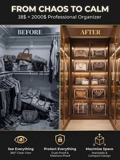 🏆 Award-Winning 29L Clear Storage Bag: Military-Grade Protection • 100% Dust-Proof • Save 50% Space • 30-Day Money Back Guarantee • Get 2 Free Today! 🚚