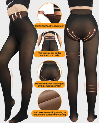 🔥Buy 2 Get 30% Off🔥Translucent Fleece Lined Tights