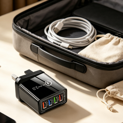 🔌The Charger Big Tech Hates | 4-Port Quick Charge 3.0 + AI Performance Boost