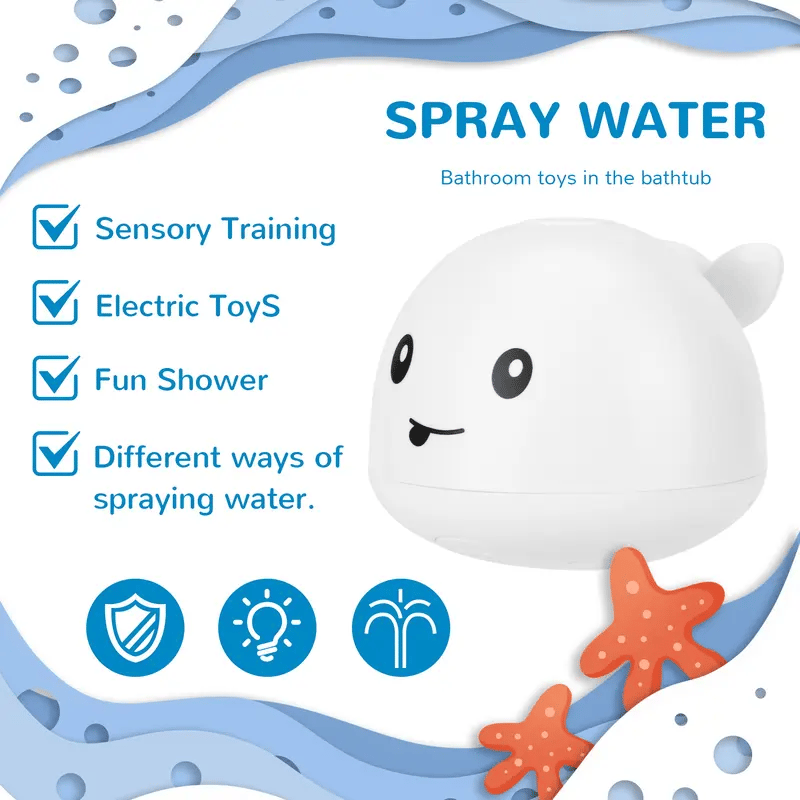🔥Limited offer - 50% Off🚗Water-Activated Glowing Whale Sprayer Toy