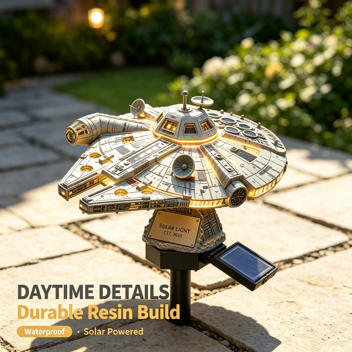 🌟60th Anniversary Enterprise NCC-1701 Solar Garden Light