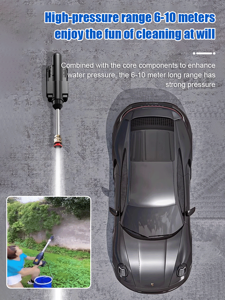 🥇1 Bestseller on Amazon  | 💦High-Pressure Car Wash Gun  |  🚗6-10M Range for Effortless Cleaning