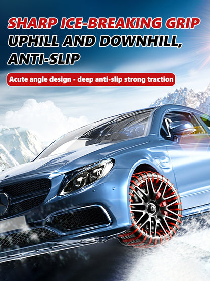 ❄️🚗 Anti-Slip Snow Tire Chains — 🔐Drive Safely on Ice & Snow!