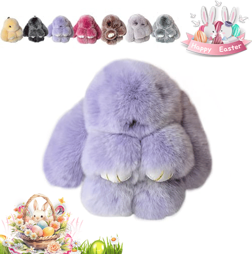 🐰Easter Cute Bunny Plush Keychain - Iron Box Gift🎁Easter Sweet Surprise