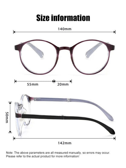 Blue Light Blocking Auto-zoom Reading Glasses